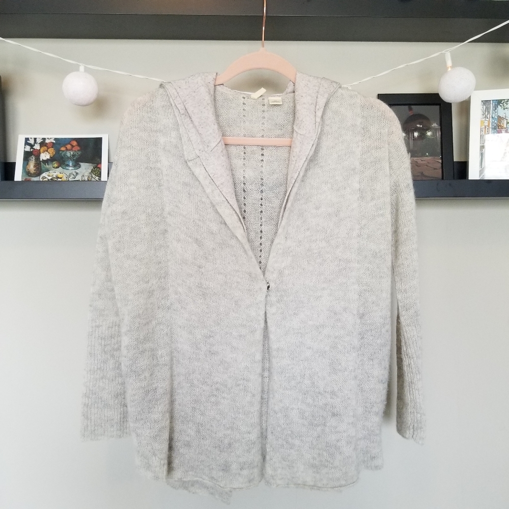 Alpaca, wool, linen blend Moth cardigan